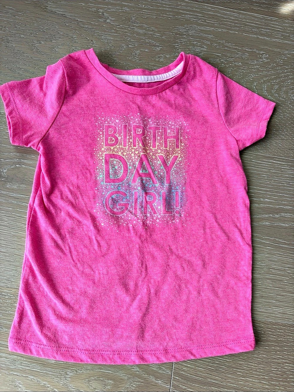 George Girls Graphic Tee Size 5T in Pink
